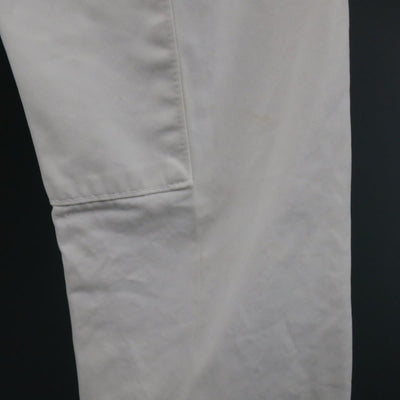 DSQUARED2 Size 34 White Cotton Zip Cargo Utility Pants