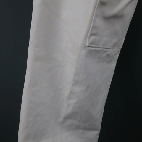 DSQUARED2 Size 34 White Cotton Zip Cargo Utility Pants DSQUARED2
