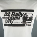 DSQUARED2 Size L White Graphic Cotton T-shirt DSQUARED2