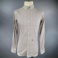DSQUARED2 Size S Yellow Plaid Cotton Long Sleeve Button Down Shirt DSQUARED2