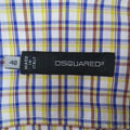 DSQUARED2 Size S Yellow Plaid Cotton Long Sleeve Button Down Shirt DSQUARED2