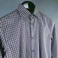 DSQUARED2 Size XS Navy Plaid Cotton Long Sleeve Shirt DSQUARED2