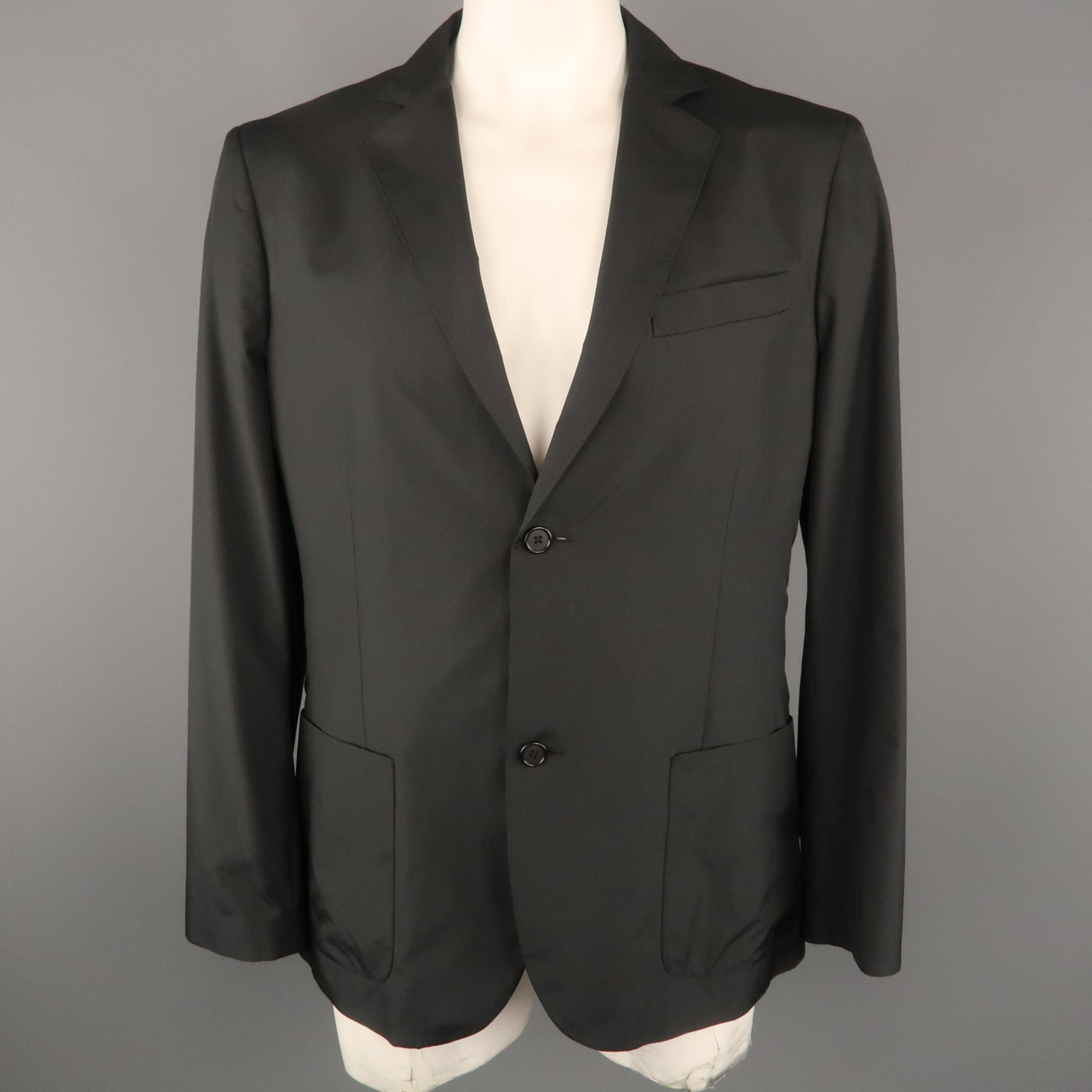 ELIE TAHARI 44 Black Polyester Jacket