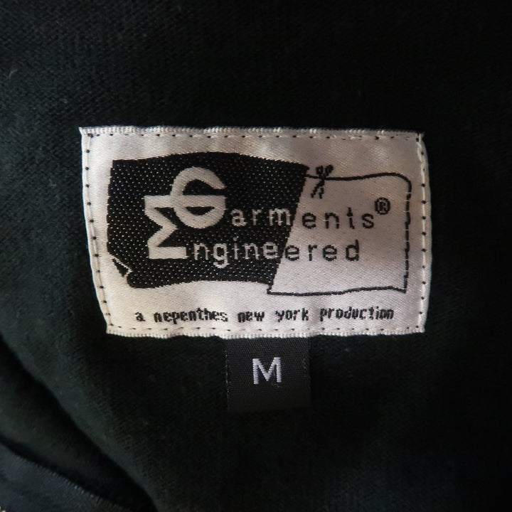 ENGINEERED GARMENTS Size M Dark Gray Solid Cotton Zip Up Pullover
