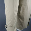 EREDI PISANO L Khaki Cotton Twill Zip Hood Detachable Liner Rain Coat EREDI PISANO