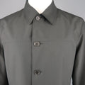 ERMENEGILDO ZEGNA 38 Black Solid Wool / Cashmere Reversible Car Coat ERMENEGILDO ZEGNA