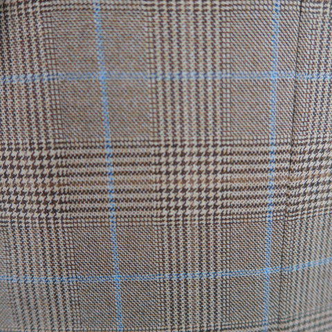 ERMENEGILDO ZEGNA 40 Regular Brown Glenplaid Wool Sport Coat
