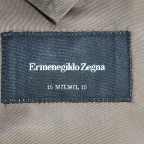ERMENEGILDO ZEGNA 40 Regular Brown Glenplaid Wool Sport Coat
