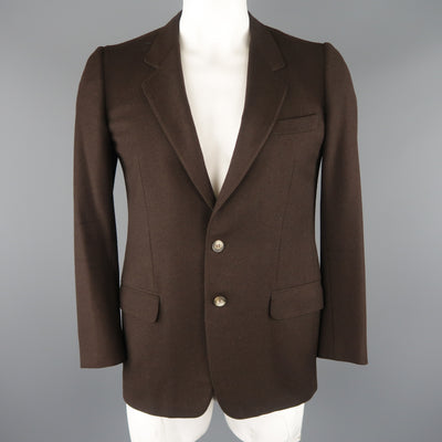 ERMENEGILDO ZEGNA 40 Regular Brown Wool / Cashmere Sport Coat