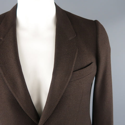 ERMENEGILDO ZEGNA 40 Regular Brown Wool / Cashmere Sport Coat