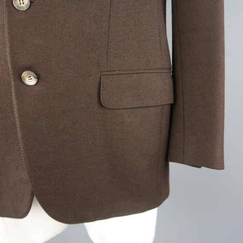 ERMENEGILDO ZEGNA 40 Regular Brown Wool / Cashmere Sport Coat