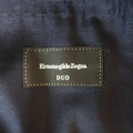ERMENEGILDO ZEGNA 44 Regular Navy Solid Wool Notch Lapel Sport Coat ERMENEGILDO ZEGNA