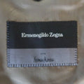 ERMENEGILDO ZEGNA 48 Taupe Window Pane Plaid Wool Notch Lapel Sport Coat ERMENEGILDO ZEGNA