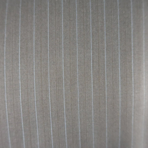 ERMENEGILDO ZEGNA 50 Navy Stripe Wool / Silk Single Breasted Notch lapel Suit ERMENEGILDO ZEGNA