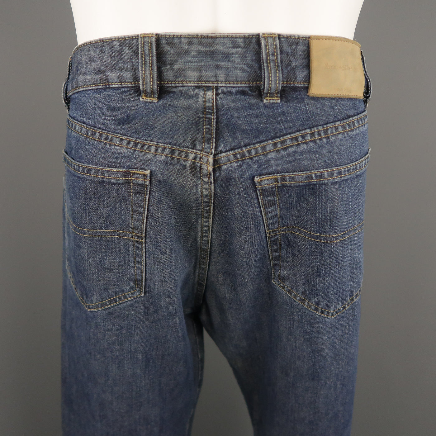 ERMENEGILDO ZEGNA Size 32 Indigo Denim Jeans
