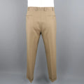ERMENEGILDO ZEGNA Size 33 Olive Solid Wool Dress Pants ERMENEGILDO ZEGNA