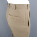 ERMENEGILDO ZEGNA Size 33 Olive Solid Wool Dress Pants ERMENEGILDO ZEGNA