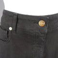 ETRO Size 29 Black Stretch Cotton Floral Trim Boot Cut Jeans ETRO