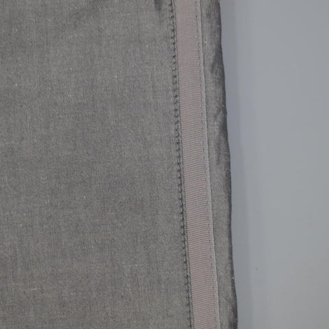 ETRO Size 32 Dark Gray Textured Cotton Blend Dress Pants