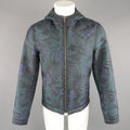EXIBIT 40 Navy & Green Hawaiian Floral Nylon Blend Hooded Jacket EXIBIT