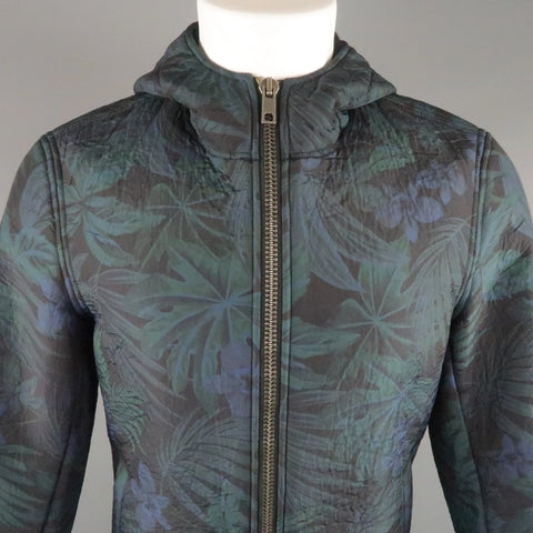 EXIBIT 40 Navy & Green Hawaiian Floral Nylon Blend Hooded Jacket EXIBIT