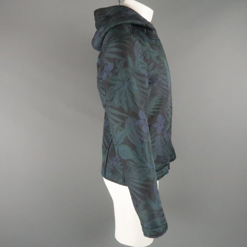 EXIBIT 40 Navy & Green Hawaiian Floral Nylon Blend Hooded Jacket EXIBIT