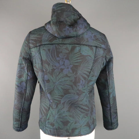 EXIBIT 40 Navy & Green Hawaiian Floral Nylon Blend Hooded Jacket EXIBIT