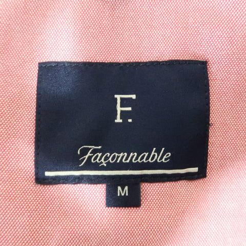 FACONNABLE Chest Size M Red Solid Cotton Notch Lapel Sport Coat