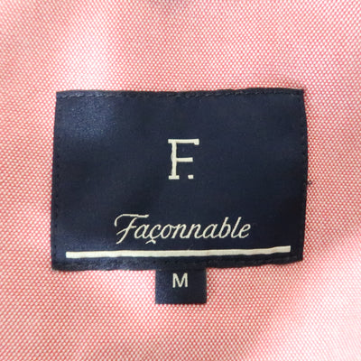 FACONNABLE Chest Size M Red Solid Cotton Notch Lapel Sport Coat