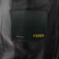 FENDI 44 Regular Glenplaid Two Button Grey Wool 33 28 Suit FENDI