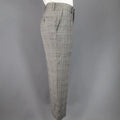 FENDI 44 Regular Glenplaid Two Button Grey Wool 33 28 Suit FENDI