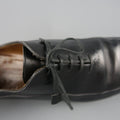 FRANCESCHETTI Size 12 Black Leather Brogue Medallion Lace Up FRANCESCHETTI