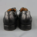 FRANCESCHETTI Size 12 Black Leather Brogue Medallion Lace Up FRANCESCHETTI