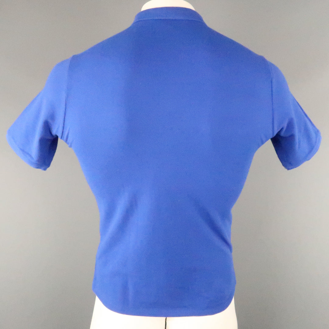 FRED PERRY Size S Royal Blue Solid Cotton Buttoned POLO Shirt