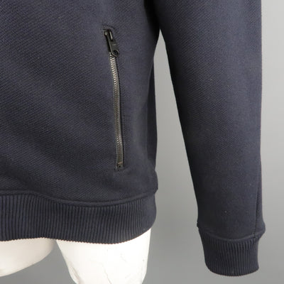 G-STAR XL Navy Textured Cotton Jacket