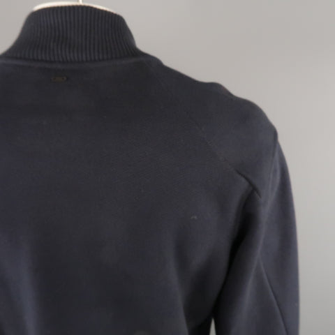 G-STAR XL Navy Textured Cotton Jacket