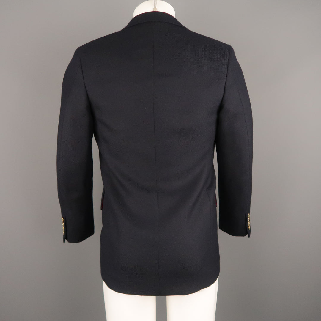 GEORGE REPINEC 36 Navy Wool Sport Coat