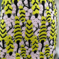 GIAMBATTISTA VALLI US 2 / IT 38 Yellow Pink & Beige Linen & Lace Cocktail Dress GIAMBATTISTA VALLI