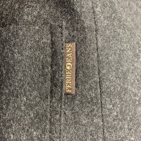 GIANFRANCO FERRE 36 Brown Wool Patch Pockets Long Jacket