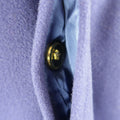 GIANNI VERSACE 36 Purple Wool Fur Collar Medusa Button Coat GIANNI VERSACE