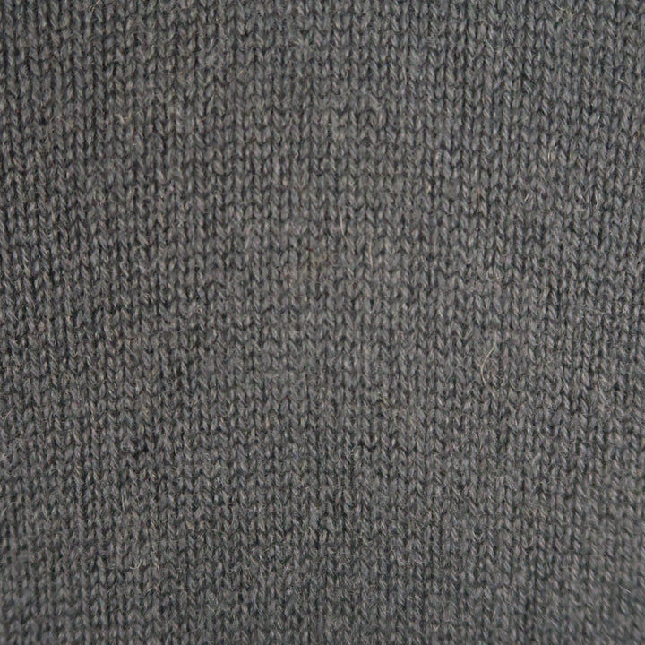 GIANNI VERSACE Size M Charcoal Cashmere Pullover Sweater