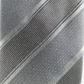 GIORGIO ARMANI Black on Black Diagonal Striped Silk Tie GIORGIO ARMANI