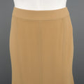 GIORGIO ARMANI Size 6 Beige Silk Skirt GIORGIO ARMANI