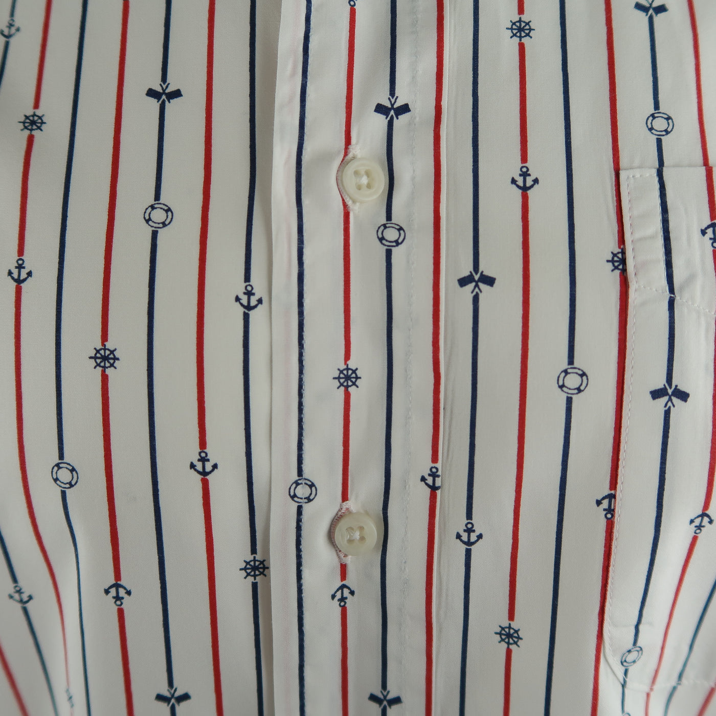 GITMAN VINTAGE Size L White Stripe Cotton Button Down Long Sleeve Shirt