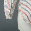 GITMAN VINTAGE Size L White Stripe Cotton Button Down Long Sleeve Shirt GITMAN VINTAGE