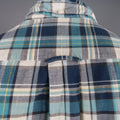GITMAN VINTAGE Size XL Aqua Blue Plaid Cotton Long Sleeve Button Down Shirt GITMAN VINTAGE