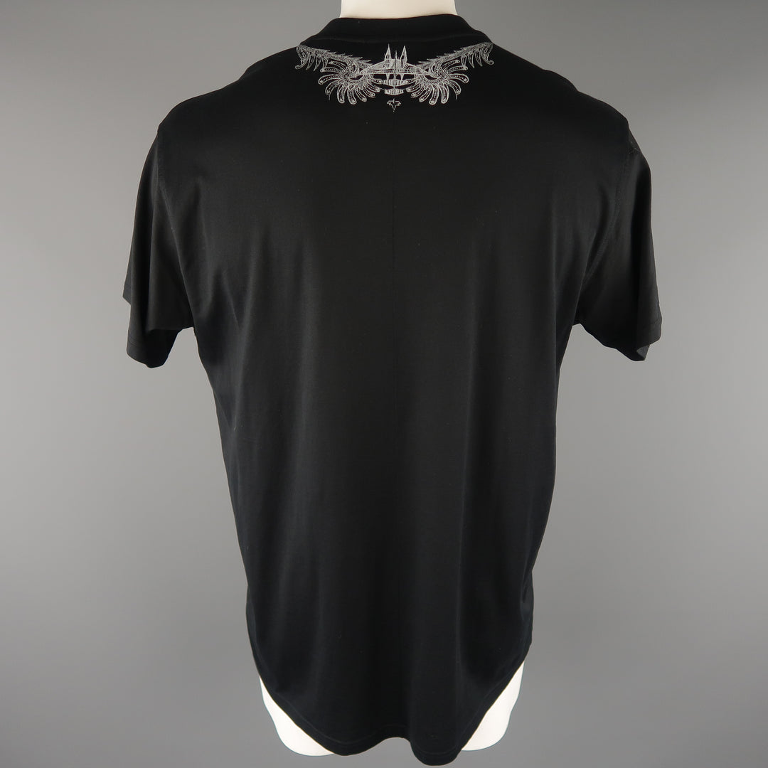 GIVENCHY Size S Black Graphic Cotton Oversized T-shirt
