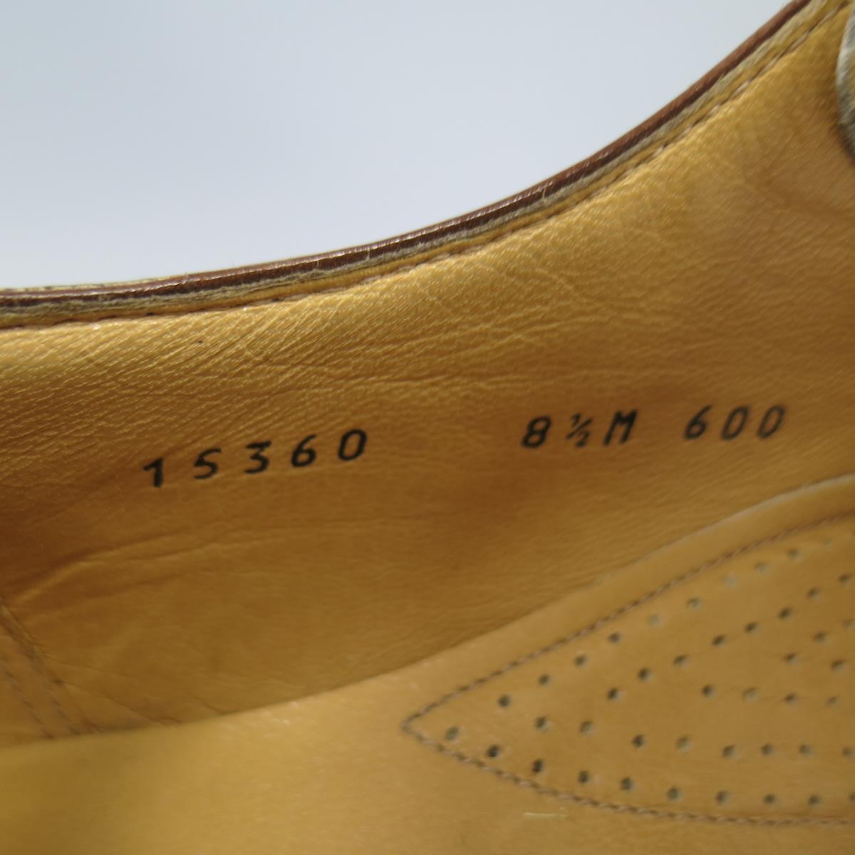 GRAVATI Size 8.5 Tan & White Leather Two Tone Lace Up Golf Shoes