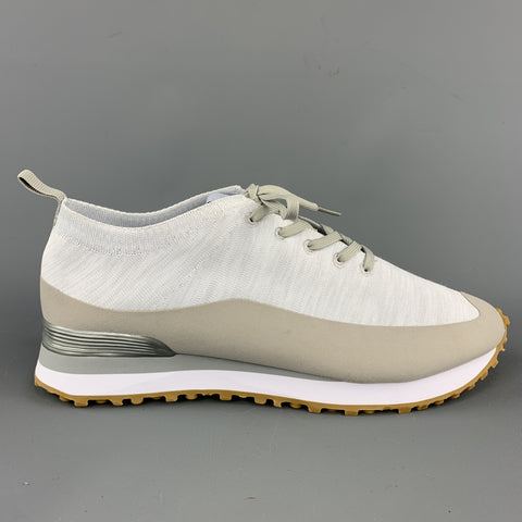GREATS Size 11 Grey Two Toned Lace Up Sneakers