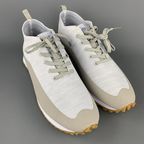 GREATS Size 11 Grey Two Toned Lace Up Sneakers